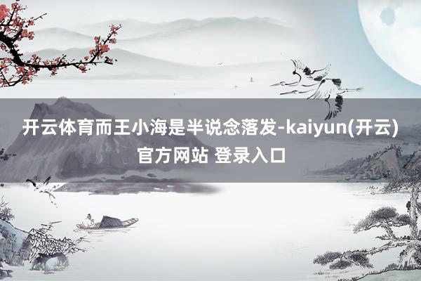 开云体育而王小海是半说念落发-kaiyun(开云)官方网站 登录入口