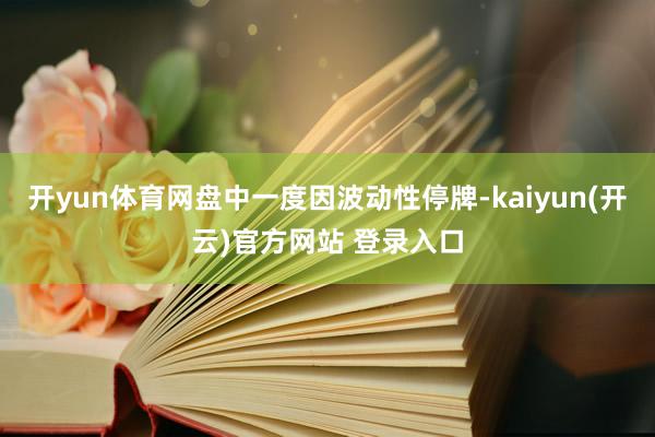 开yun体育网盘中一度因波动性停牌-kaiyun(开云)官方网站 登录入口